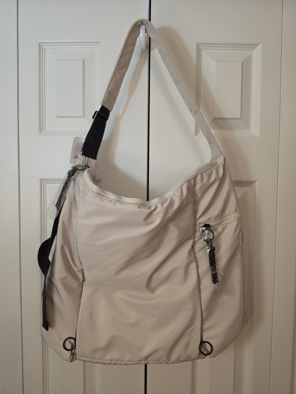 Free People No Time Zones Carryall Tote In Blue, Black Or Off White NWT - Picture 11 of 13